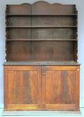 Empire Mahogany and Walnut Stepback Cupboard