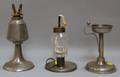 Three Early Pewter Lighting Devices
