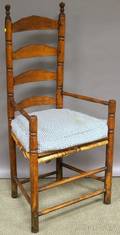 Maple and Ash Slatback Armchair