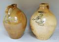 Two Ovoid Stoneware Jugs