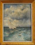 Amos Sangster CanadianAmerican 18331904 The Yacht Races on Lake Erie