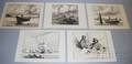Gordon Hope Grant American 18751962 Five Unframed Seathemed Lithographs