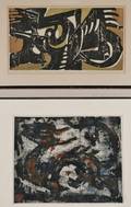 Two Works Hiroshi Ohmae Japanese 20th Century Brave and Noble