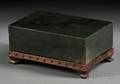 Jade Box with Wood Stand