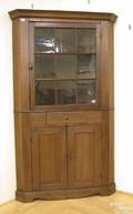 Pennsylvania poplar 1piece corner cupboard