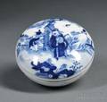 Blue and White Seal Paste Box