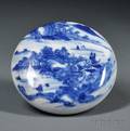 Blue and White Seal Paste Box