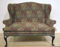 Ralph Lauren Queen Anne style highback loveseat