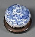 Blue and White Seal Paste Box