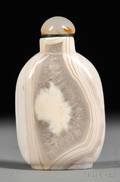 Crystalloid Agate Snuff Bottle