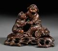 Boxwood Carving Figures with Stand