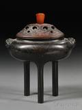 Silverinlaid Bronze Censer