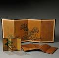 Four Miniature Fourpanel Folding Screens