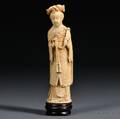 Faux Ivory Carving of a Woman