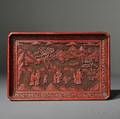 Red Lacquer Tray