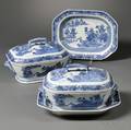 Pair of Blue and White Tureens