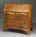 Connecticut Chippendale birch slant front desk ca 1780