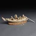 Ivory Boat with Four Figures