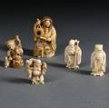 Five Carved Ivory Figurines