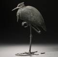 Iron Okimono of a Heron
