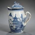 Nankingstyle Export Blue and White Covered Pitcher