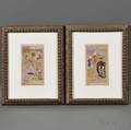 Two Framed Persian Miniatures