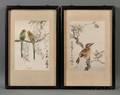 Two Paintings Depicting Birds