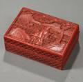 Red Lacquer Covered Box