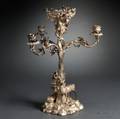 Victorian Threelight Silverplate Candelabra