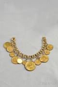 Gold Coin Bracelet