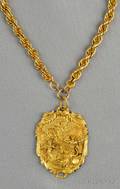 18kt Gold Pendant and Chain