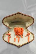 Antique Coral Cameo Suite Retailed by Tiffany  Co