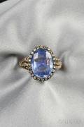 Antique Sapphire and Diamond Ring