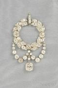 Edwardian Platinum and Diamond Pendant