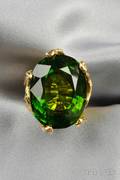 18kt Gold and Peridot Ring Arthur King