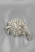 Platinum and Diamond Brooch
