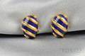 18kt Gold and Enamel Earclips Schlumberger Tiffany  Co