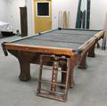 BrunswickBalkeCollender Co Oak Pfister Sixleg Combination Pool Table