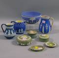 Nine Pieces of Mostly Wedgwood Jasperware