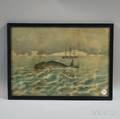 American School 19th20th Century Whaling Scene