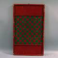 Red and Greenpainted Wooden Game Board