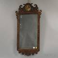 Chippendale Carved Mahogany Parcelgilt Mirror