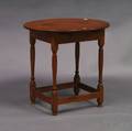 Country Pine and Cherry Ovaltop Tea Table