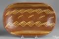 Pennsylvania redware loaf dish 19th c