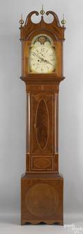 New Jersey Federal mahogany tall case clock ca 1800
