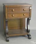 Empire mahogany 2drawer work table