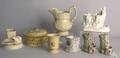 Eight pcs of English porcelain to include agateware
