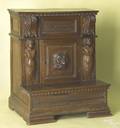 Northern Italian walnut priedieu mid 17th c