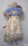 Southwest beaded hide and cloth doll ca 1900