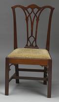 Philadelphia Chippendale mahogany dining chair ca 1790